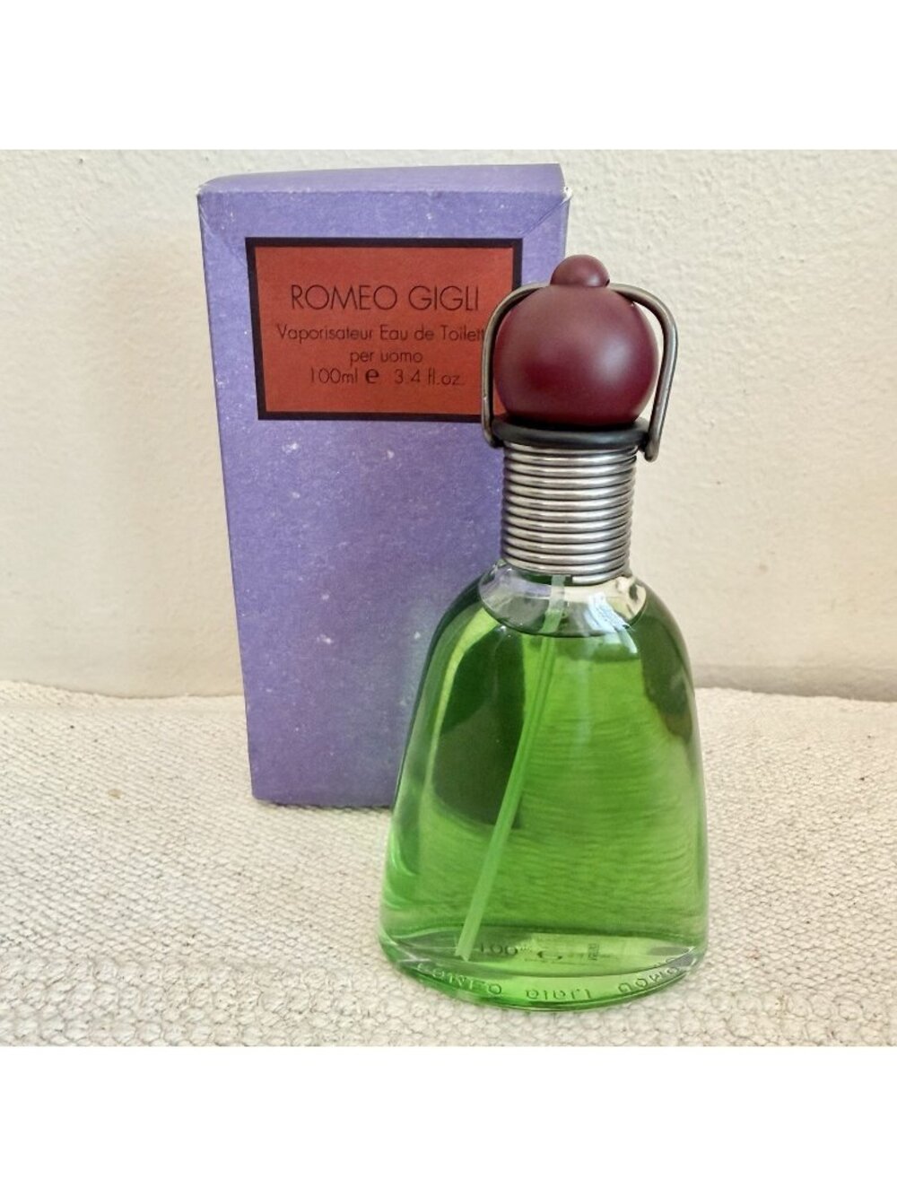 Romeo Gigli Per Uomo EDT 3.4 Oz 100ml Spray New In Box Made In Italy Rare